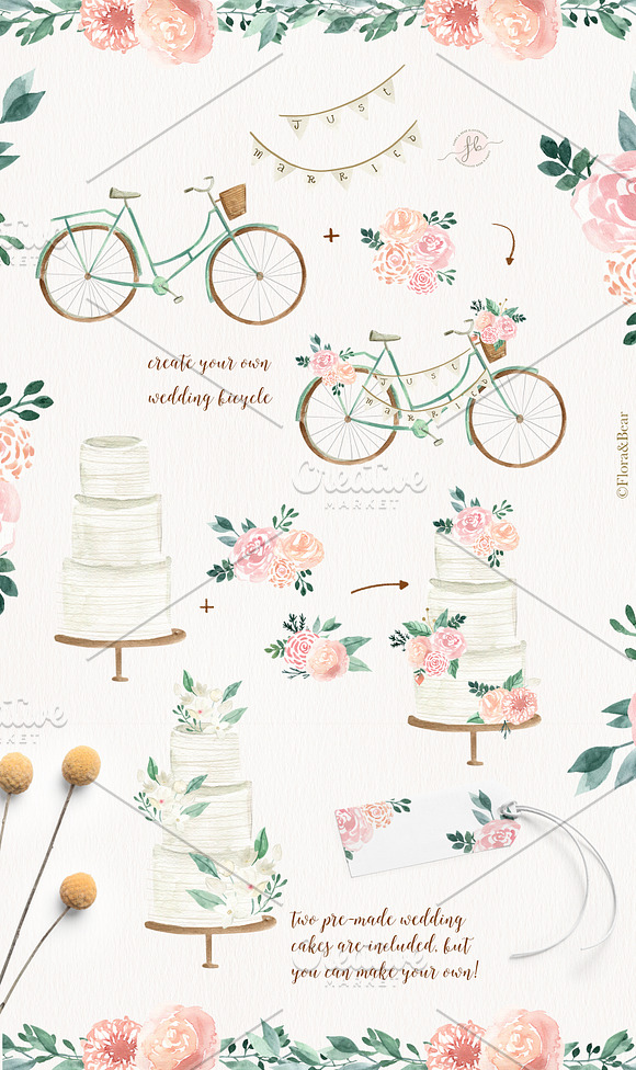 Boho Wedding in Illustrations - product preview 6