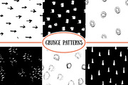 Set of seamless grunge patterns