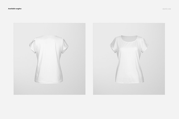 Split Sleeves Women's Blouse Mockup  in Product Mockups - product preview 2