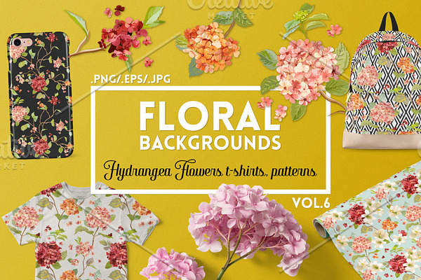 Watercolor Floral Backgrounds