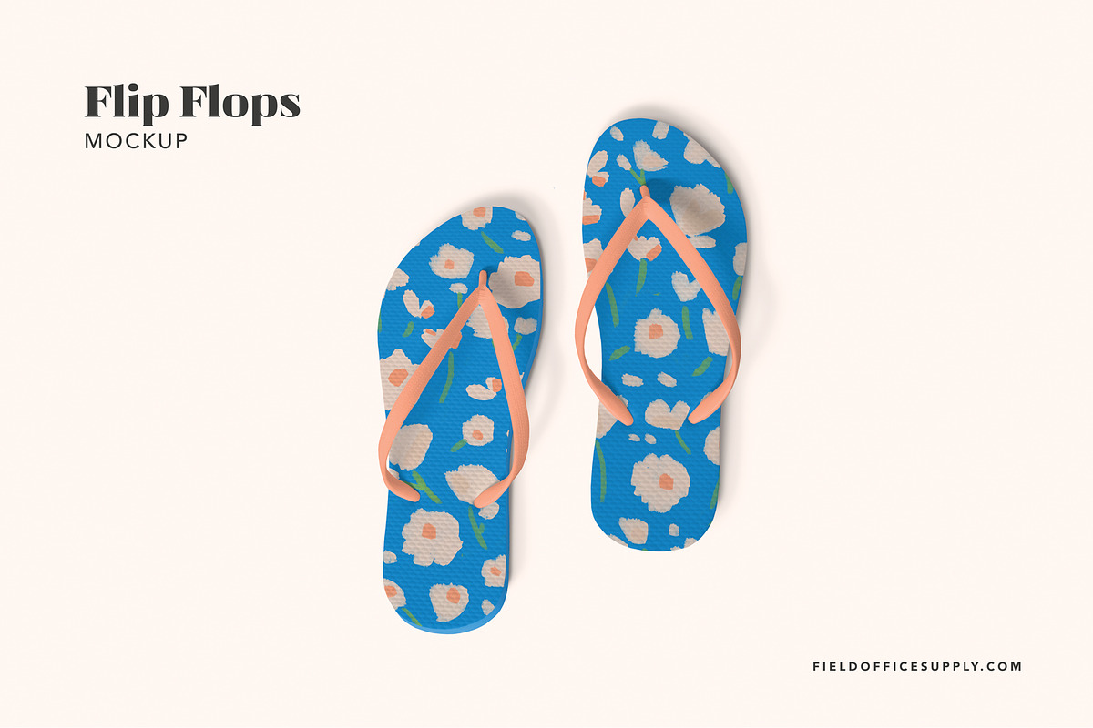 Flip Flops Mockup in Product Mockups - product preview 8