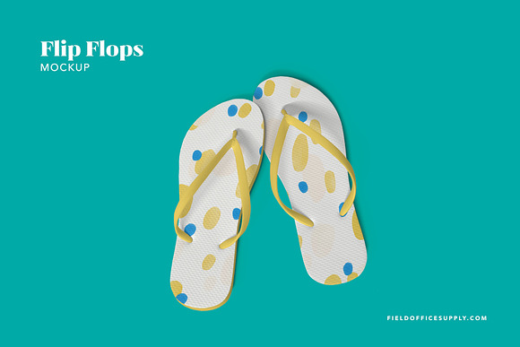 Flip Flops Mockup in Product Mockups - product preview 1