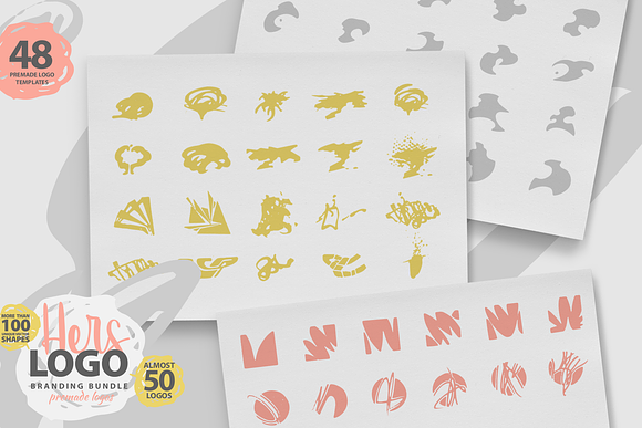 HERS LOGO BUNDLE (50 premade logos) in Logo Templates - product preview 7