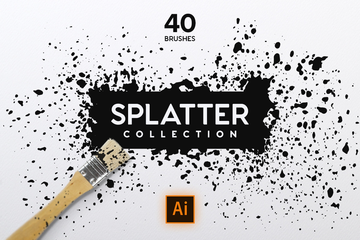 Splatter Collection in Photoshop Brushes - product preview 8