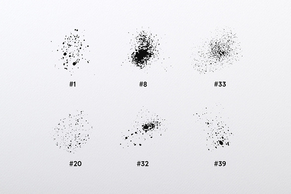 Splatter Collection in Photoshop Brushes - product preview 1