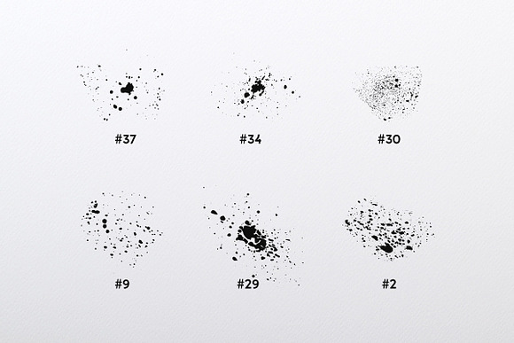 Splatter Collection in Photoshop Brushes - product preview 3