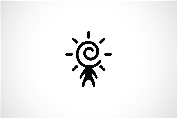 Sun Head People Logo Template in Logo Templates - product preview 2