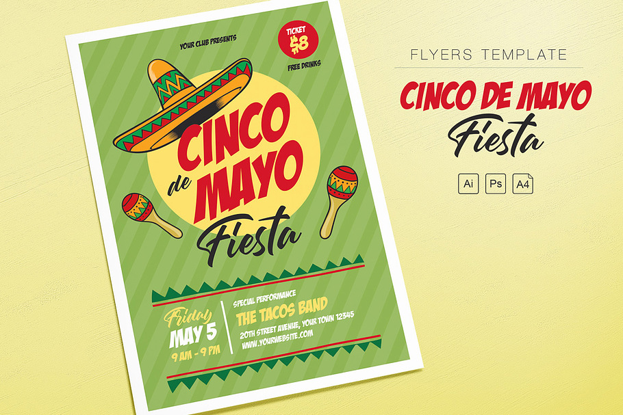 Cinco de Mayo Fiesta in Flyer Templates - product preview 8