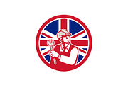 British Engineer Union Jack Flag Ico