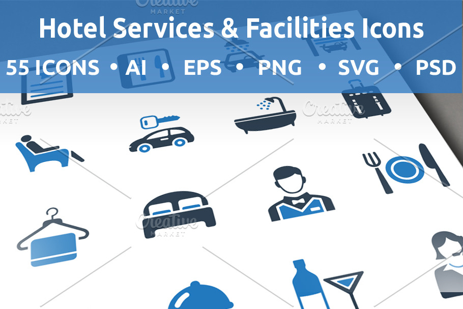 Hotel Services & Facilities Icons