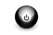 Techno futuristic start power button