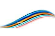 Vector 3d fluid colors wave background