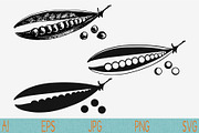 green peas Pea pods svg png jpeg 