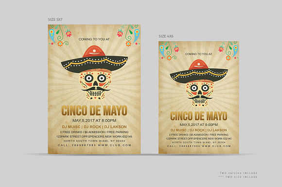 Cinco de Mayo Party Flyer in Flyer Templates - product preview 1