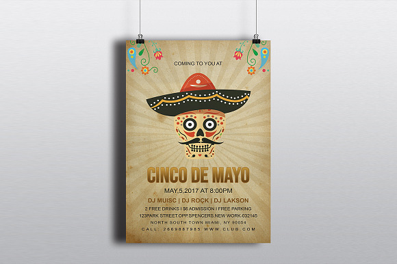 Cinco de Mayo Party Flyer in Flyer Templates - product preview 2