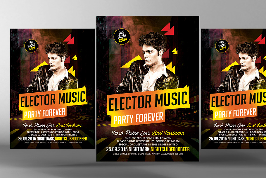 Guest Dj Party Flyer Template in Flyer Templates - product preview 8