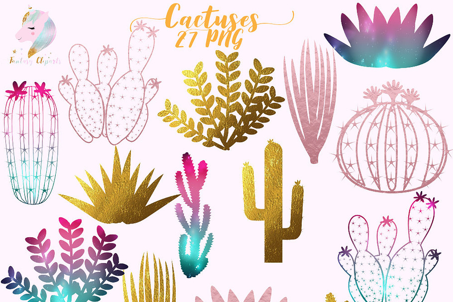 Cactuses & Succulents Clipart in Illustrations - product preview 8