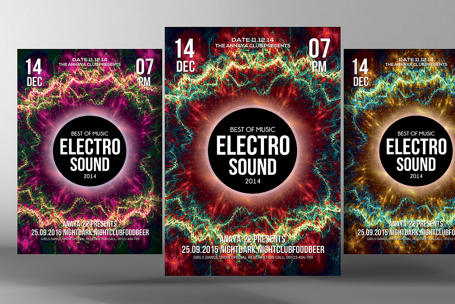 Electro Sound Flyer in Flyer Templates - product preview 8