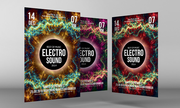 Electro Sound Flyer in Flyer Templates - product preview 1