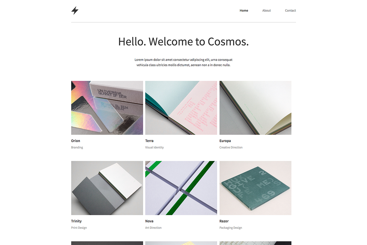 Cosmos - Portfolio HTML Template in HTML/CSS Themes - product preview 8