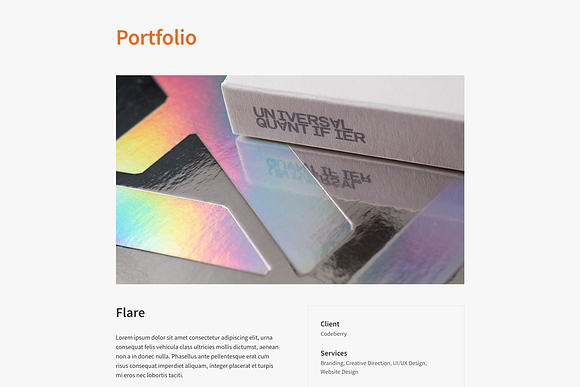 Omega - Portfolio HTML Template in HTML/CSS Themes - product preview 1