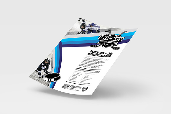 Ice Hockey Advertisement Templates in Flyer Templates - product preview 3