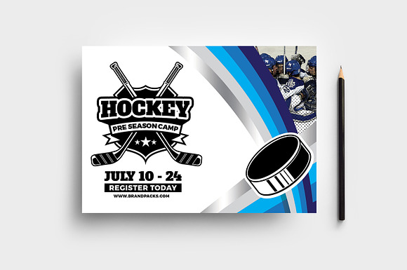 Ice Hockey Flyer Template in Flyer Templates - product preview 2