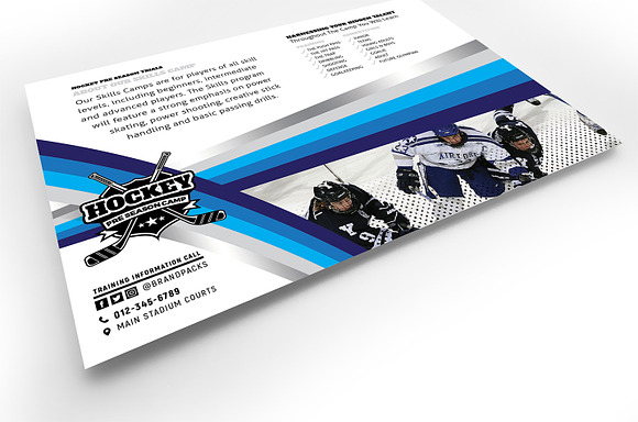 Ice Hockey Flyer Template in Flyer Templates - product preview 3