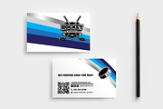 Ice Hockey Business Card Template