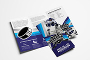 Ice Hockey Trifold Brochure Template