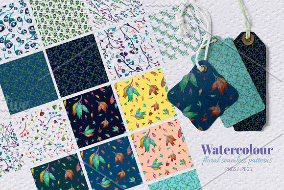 Bold Summer Watercolour Florals in Illustrations - product preview 6