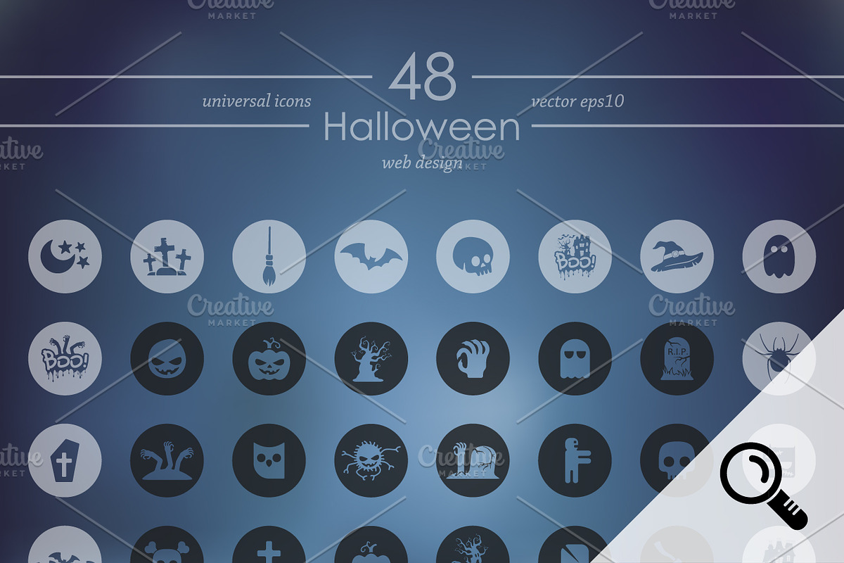 48 HALLOWEEN icons in Halloween Icons - product preview 8