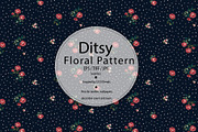 Romantic Ditsy Rose Pattern