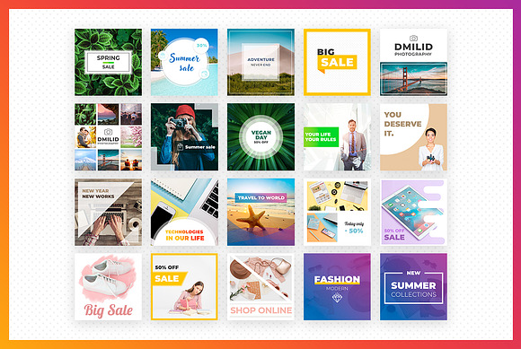 20 Instagram Posts Pack in Instagram Templates - product preview 1