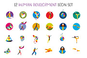 Human Development Icons Set