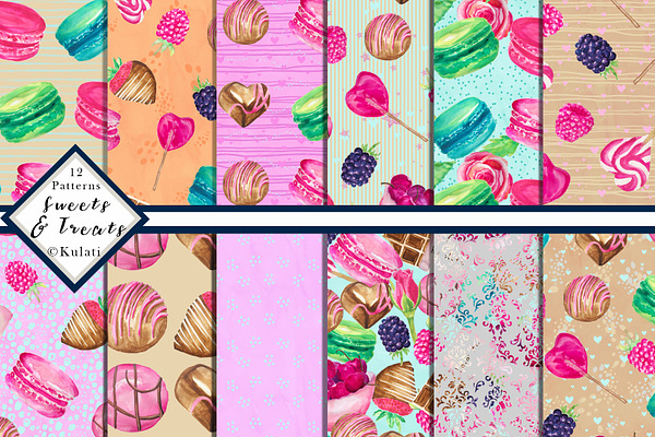 Candy / Sweets Digital Patterns