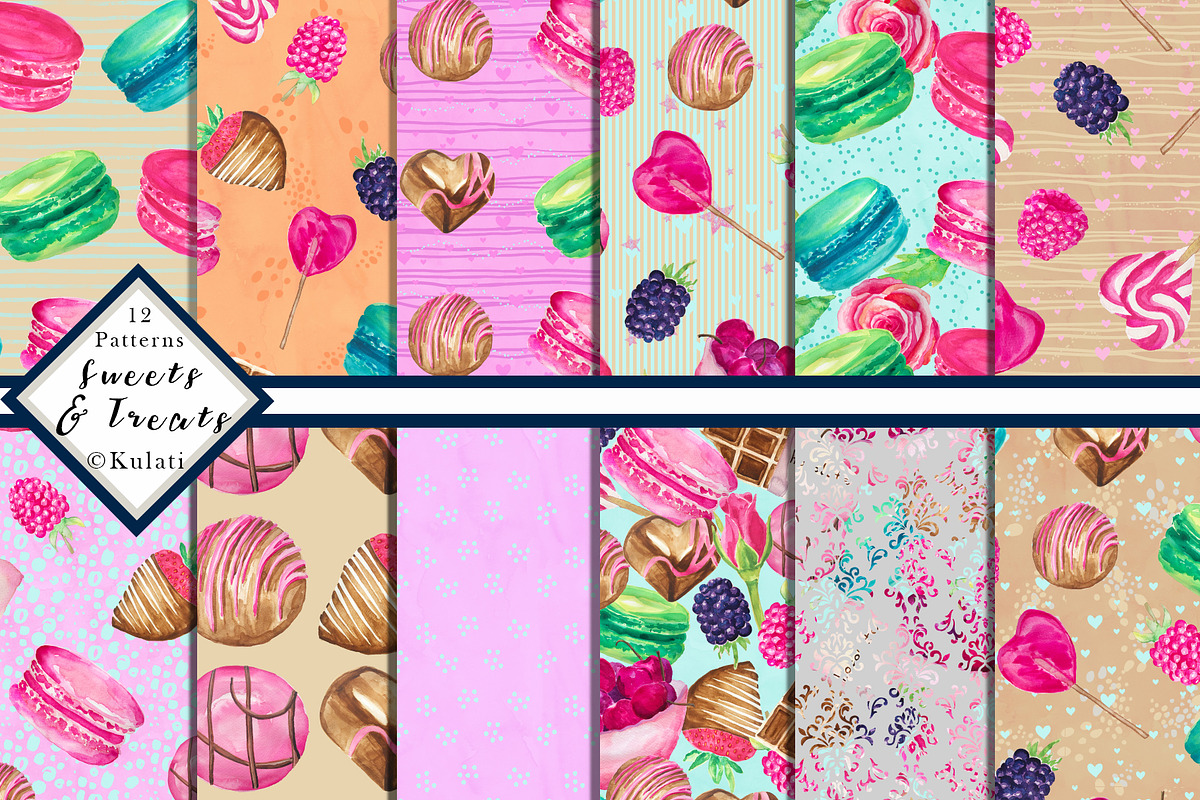 Candy / Sweets Digital Patterns in Patterns - product preview 8
