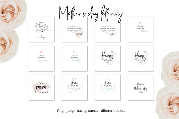 Mother's Day Lettering in Instagram Templates - product preview 3