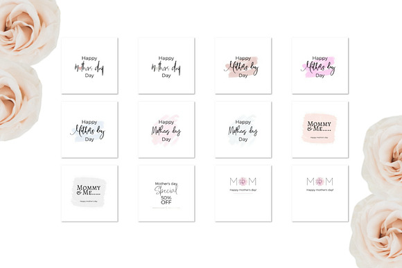 Mother's Day Lettering in Instagram Templates - product preview 4