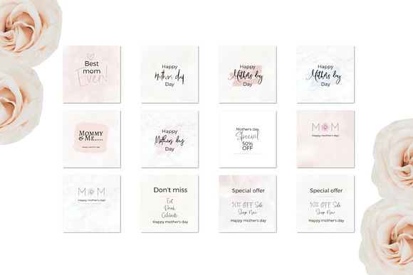 Mother's Day Lettering in Instagram Templates - product preview 5