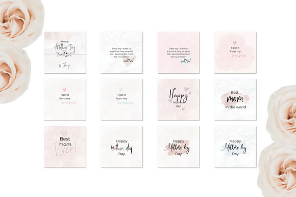 Mother's Day Lettering in Instagram Templates - product preview 6