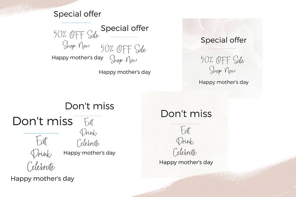 Mother's Day Lettering in Instagram Templates - product preview 8