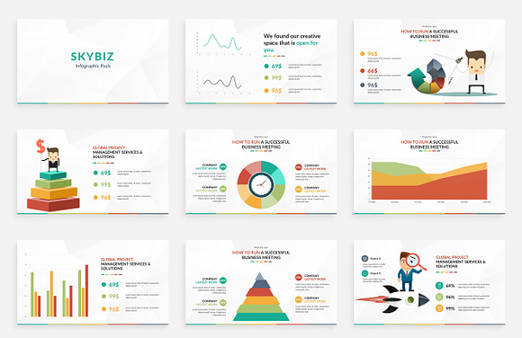 Skybiz Infographic Pack Powerpoint  in PowerPoint Templates - product preview 1