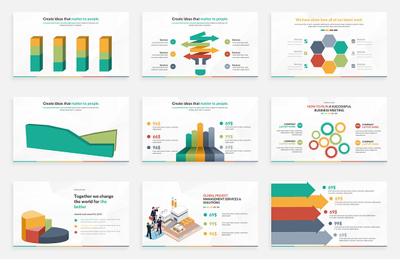 Skybiz Infographic Pack Powerpoint  in PowerPoint Templates - product preview 2