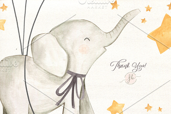 Baby Elephants in Illustrations - product preview 4