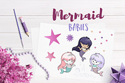 Mermaid Babies Illustrations