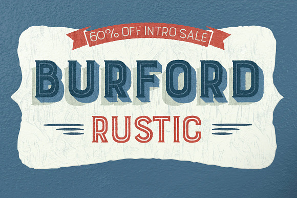 Burford Rustic Pro in Display Fonts - product preview 4