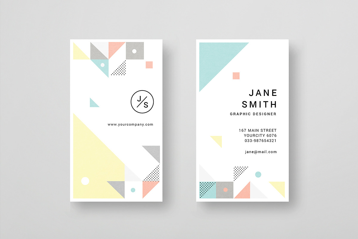 Geometric Business Card in Business Card Templates - product preview 8