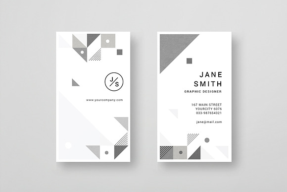 Geometric Business Card in Business Card Templates - product preview 1