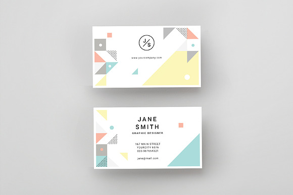 Geometric Business Card in Business Card Templates - product preview 2
